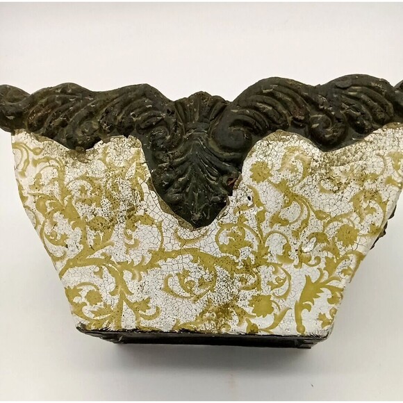 Vintage Redware Art Pottery Rectangle 10" Decorative Planter - Picture 7 of 8